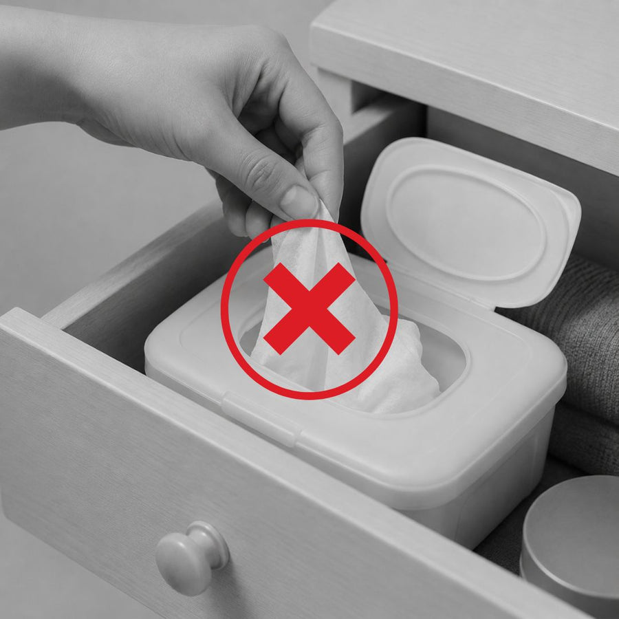 A BABY WIPE FROM THE DRAWER?