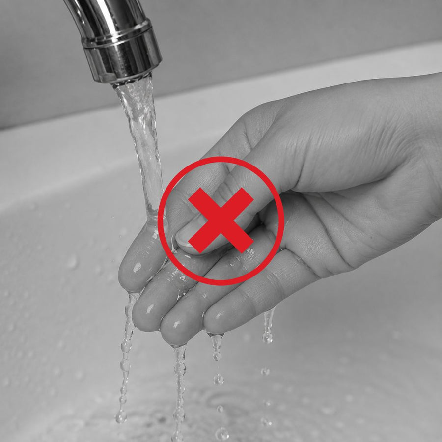 PLAIN TAP WATER AND YOUR FINGERS?